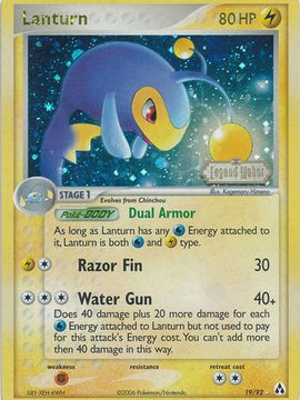 Lanturn (19/92) (Stamped) [EX: Legend Maker]