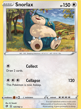 Snorlax (141/192) (Cosmos Holo) [Sword & Shield: Rebel Clash]