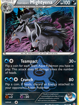 Team Aqua's Mightyena (18/34) [XY: Double Crisis]
