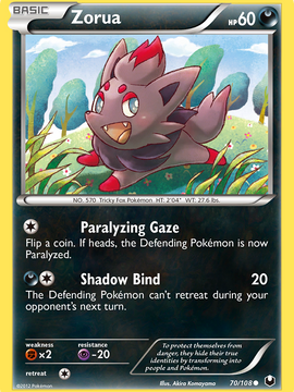 Zorua (70/108) [Black & White: Dark Explorers]