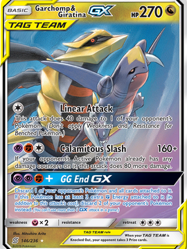 Garchomp & Giratina GX (146/236) [Sun & Moon: Unified Minds]