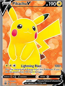 Pikachu V (157/172) [Sword & Shield: Brilliant Stars]