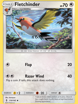 Fletchinder (110/145) [Sun & Moon: Guardians Rising]
