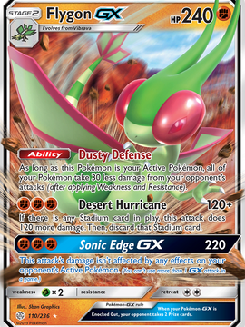 Flygon GX (110/236) [Sun & Moon: Cosmic Eclipse]