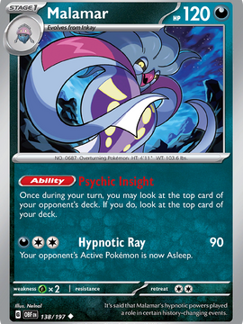 Malamar (138/197) [Scarlet & Violet: Obsidian Flames]