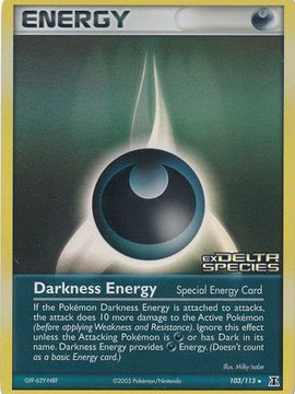 Darkness Energy (103/113) (Stamped) [EX: Delta Species]