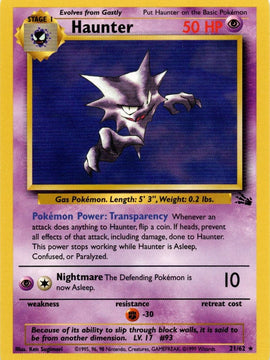Haunter (21/62) [Fossil Unlimited]