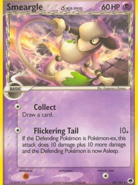 Smeargle (39/101) (Delta Species) [EX: Dragon Frontiers]