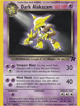 Dark Alakazam (18/82) [Team Rocket Unlimited]