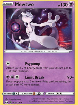 Mewtwo (059/159) [Sword & Shield: Crown Zenith]