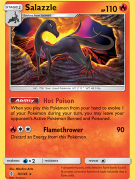 Salazzle (16/145) [Sun & Moon: Guardians Rising]