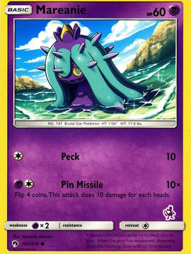Mareanie (105/214) (Mewtwo Deck) [Battle Academy 2020]