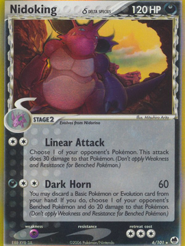 Nidoking (6/101) (Delta Species) [EX: Dragon Frontiers]