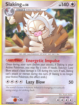 Slaking (34/123) [Diamond & Pearl: Mysterious Treasures]