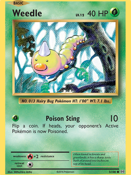 Weedle (5/108) [XY: Evolutions]