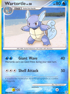 Wartortle (75/132) [Diamond & Pearl: Secret Wonders]