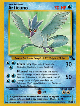 Articuno (17/62) [Fossil Unlimited]