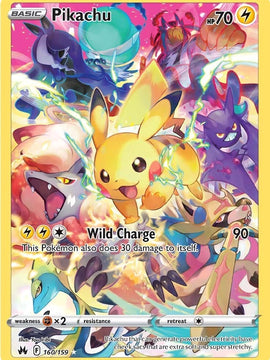 Pikachu (160/159) (Secret) [Sword & Shield: Crown Zenith]
