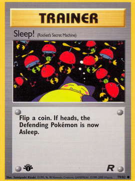 Sleep! (79/82) [Team Rocket 1st Edition]