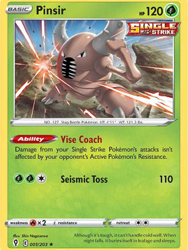 Pinsir (001/203) [Sword & Shield: Evolving Skies]