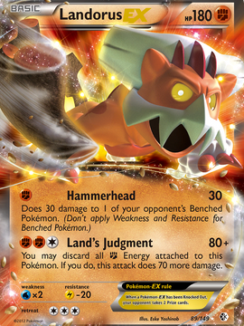 Landorus EX (89/149) [Black & White: Boundaries Crossed]