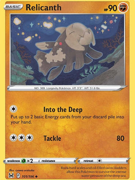 Relicanth (101/196) [Sword & Shield: Lost Origin]