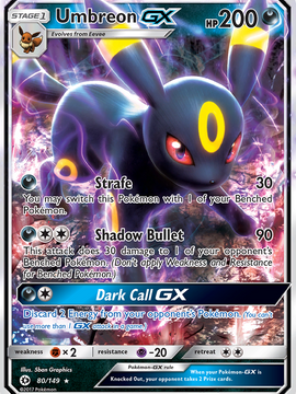 Umbreon GX (80/149) [Sun & Moon: Base Set]