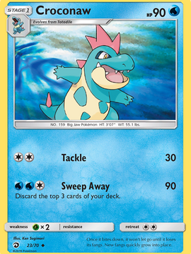 Croconaw (23/70) [Sun & Moon: Dragon Majesty]
