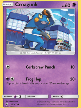 Croagunk (54/147) [Sun & Moon: Burning Shadows]