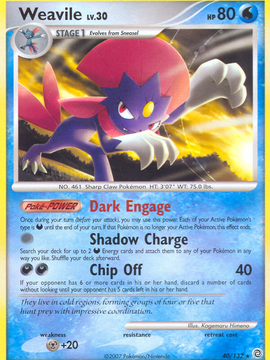Weavile (40/132) [Diamond & Pearl: Secret Wonders]