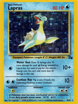 Lapras (10/62) [Fossil Unlimited]