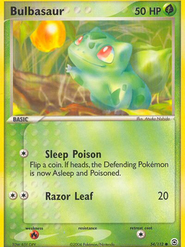 Bulbasaur (54/112) [EX: FireRed & LeafGreen]