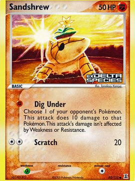 Sandshrew (82/113) (Stamped) [EX: Delta Species]