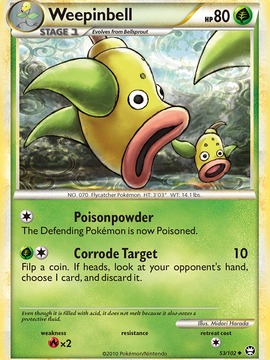Weepinbell (53/102) [HeartGold & SoulSilver: Triumphant]