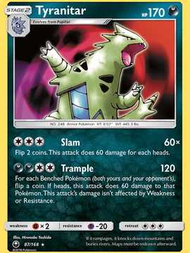 Tyranitar (87/168) [Sun & Moon: Celestial Storm]