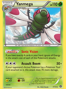 Yanmega (7/114) [XY: Steam Siege]