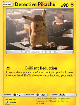 Detective Pikachu (SM194) [Sun & Moon: Black Star Promos]