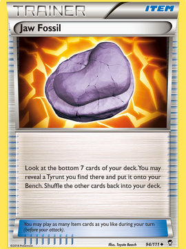 Jaw Fossil (94/111) [XY: Furious Fists]