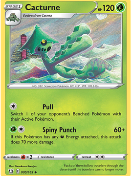 Cacturne (005/163) [Sword & Shield: Battle Styles]