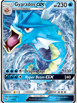 Gyarados GX (16/68) [Sun & Moon: Hidden Fates]