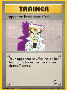 Imposter Professor Oak (102/130) [Base Set 2]