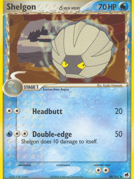 Shelgon (38/101) (Delta Species) [EX: Dragon Frontiers]
