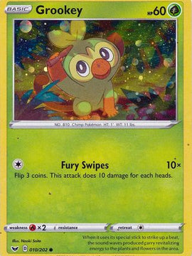 Grookey (010/202) (Cosmos Holo) [Sword & Shield: Base Set]