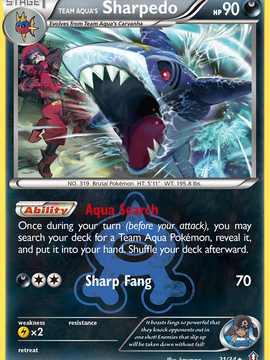 Team Aqua's Sharpedo (21/34) [XY: Double Crisis]