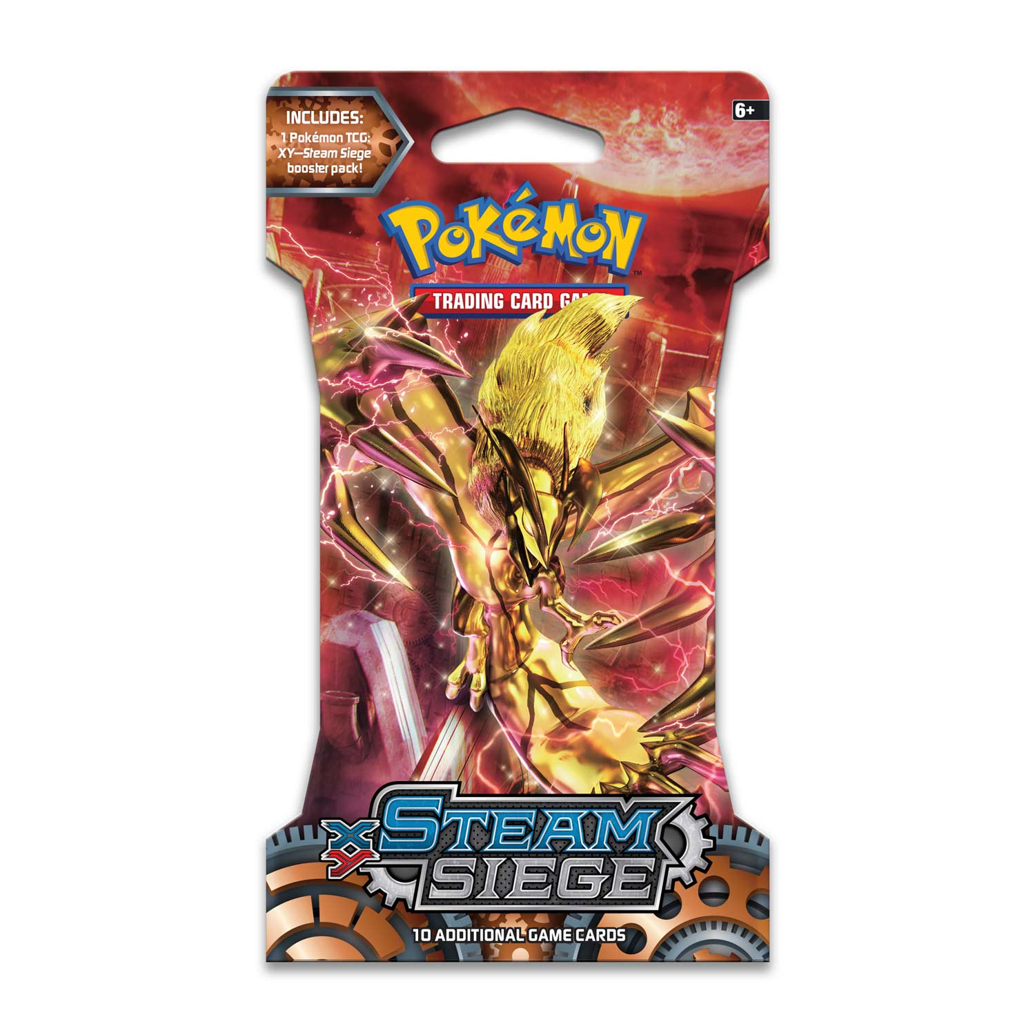 Pokemon TCG XY Steam Siege Booster Pack – Factory Sealed, Random Art, English
