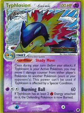 Typhlosion (12/101) (Delta Species) (Stamped) [EX: Dragon Frontiers]