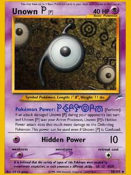 Unown [P] (58/105) [Neo Destiny Unlimited]