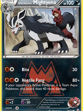 Team Magma's Mightyena (19/34) [XY: Double Crisis]