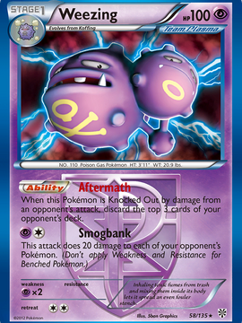Weezing (58/135) [Black & White: Plasma Storm]
