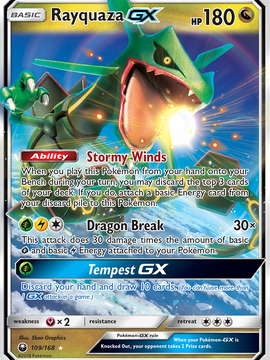 Rayquaza GX (109/168) [Sun & Moon: Celestial Storm]